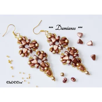 Korálek Náušnice Damianos č. 914 - stavebnice