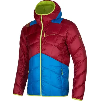 Bunda pánská LA SPORTIVA Pinnacle Down Jkt M Sangria/Electric Blue - M