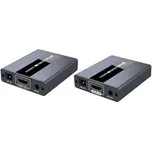 PREMIUMCORD HDMI extender na 120m přes jeden kabel Cat5/6, bez zpoždění khext120-4 PREMIUMCORD-HDMI-EXTENDER-NA-120M-PRES-JEDEN-KABEL-CAT5