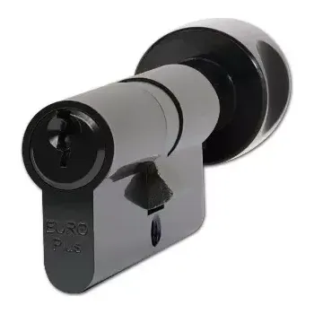Vložka do dveří Cylindrická vložka EURO Plus 30+35K CE v černé povrchové úpravě