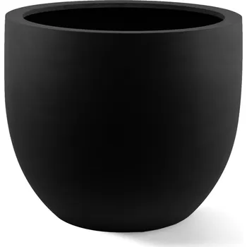 Květináč Argento New Egg Pot Black Ø 55 cm / V 46 cm