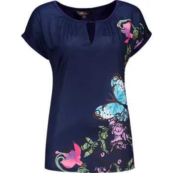 Dámské triko ALTISPORT CARINE TMAVĚ MODRÁ XS