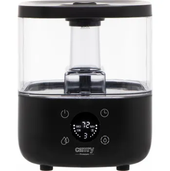Vzduchotechnika Camry | CR 7973b | Zvlhčovač | 23 W | Kapacita nádržky na vodu 5 L | Vhodné pro místnosti do 35 m2 | Ultrazvuk | Kapacita zvlhčování 100-260 ml/hod | Černá