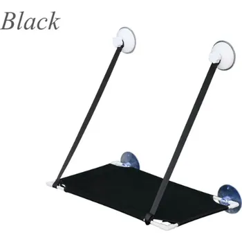 Pelíšek pro kočku Velmi pevné okenní odpočívadlo pro kočky (nosnost až 10 kg) Barva: Černá