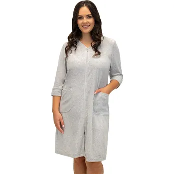 Dámský župan Dámský župan Vivisence 5027 - výprodej Barva: Modrá, Velikost: XL