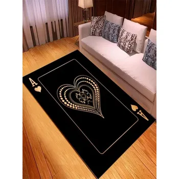 Koberec Koberec s motivem karetní hry do koupelny - 10,40 x 60 cm 16 x 24 palců