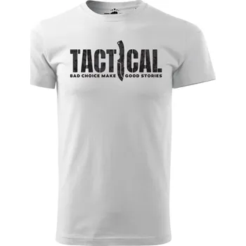 Pánské tričko STRIKER Tričko Tactical Barva: Bílá, Velikost: M