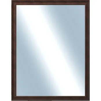 Zrcadlo DANTIK - Zarámované zrcadlo - rozměr s rámem cca 70x90 cm z lišty KOSTELNÍ malá hnědá (3165)