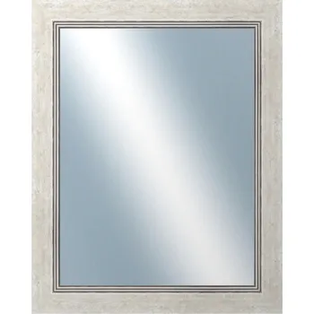 Zrcadlo DANTIK - Zarámované zrcadlo - rozměr s rámem cca 40x50 cm z lišty CARRARA bílá (2896)