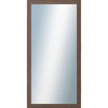 Zrcadlo DANTIK - Zarámované zrcadlo - rozměr s rámem cca 50x100 cm z lišty RETRO hnědá (3144)