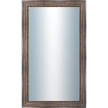 Zrcadlo DANTIK - Zarámované zrcadlo - rozměr s rámem cca 60x100 cm z lišty TRITON široký měď antik (2951)