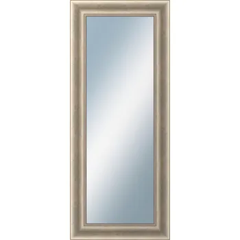 Zrcadlo DANTIK - Zarámované zrcadlo - rozměr s rámem cca 50x120 cm z lišty KŘÍDLO velké stříbrné patina (2773)