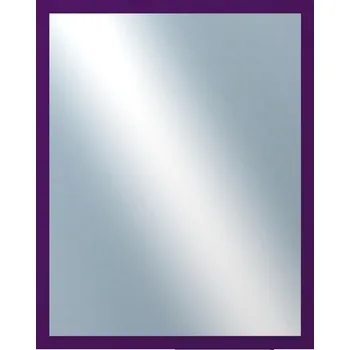 Zrcadlo DANTIK - Zarámované zrcadlo - rozměr s rámem cca 40x50 cm z lišty PASTELKA fialová rovná (2564)