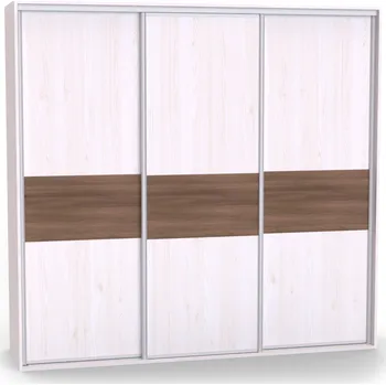 Šatní skříň Třídveřová šatní skříň ONYX 3 Dekor: Modřín latte, Šířka: 230 cm, Výška: 240 cm