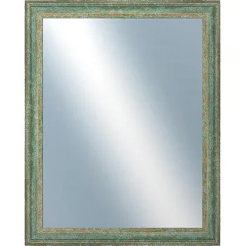 Zrcadlo DANTIK - Zarámované zrcadlo - rozměr s rámem cca 40x50 cm z lišty LYON zelená (2706)