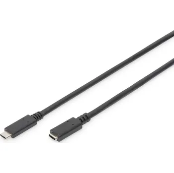 Datový kabel Digitus AK-300210-020-S USB kabel USB 2.0 2 m USB C Černá