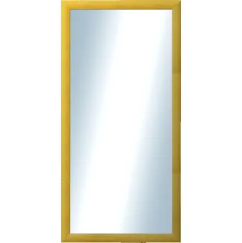 Zrcadlo DANTIK - Zarámované zrcadlo - rozměr s rámem cca 50x100 cm z lišty LEDVINKA žlutá (1439)
