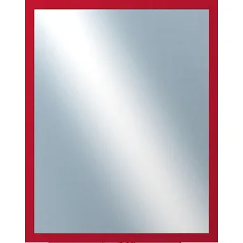 Zrcadlo DANTIK - Zarámované zrcadlo - rozměr s rámem cca 40x50 cm z lišty PERLA červená lesklá vysoká (2878)