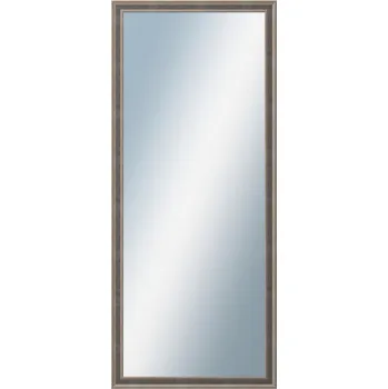 Zrcadlo DANTIK - Zarámované zrcadlo - rozměr s rámem cca 60x140 cm z lišty TOOTH malá stříbrno černá (3164)