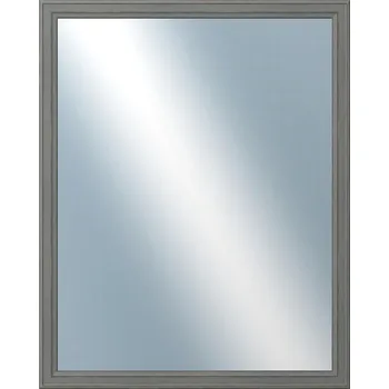 Zrcadlo DANTIK - Zarámované zrcadlo - rozměr s rámem cca 80x100 cm z lišty STEP tmavěšedá (3021)