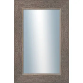 Zrcadlo DANTIK - Zarámované zrcadlo - rozměr s rámem cca 40x60 cm z lišty TOMAS šedá velká (3030)