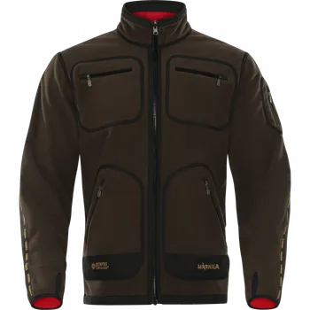 Pánské oblečení HÄRKILA - Kamko fleece oboustranná mikina pánská hnědo/červená XXXL