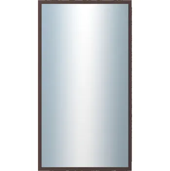 Zrcadlo DANTIK - Zarámované zrcadlo - rozměr s rámem cca 50x90 cm z lišty KASETTE hnědá (2757)