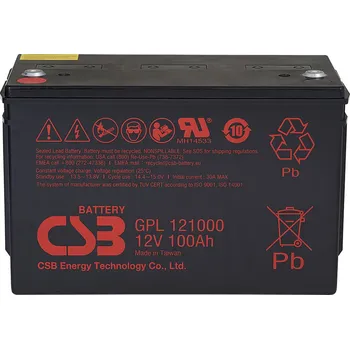 Záložní baterie Akumulátor CSB 12V, 100Ah (GPL121000)