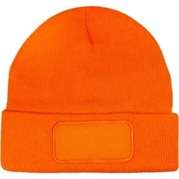Čepice L-Merch Pletená čepice C1451 Orange one size