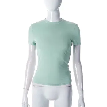 Dámské krátké tričko Barva: Zelená, Velikost: XS