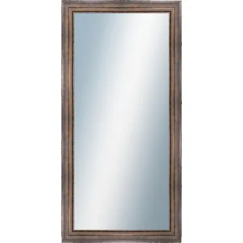 Zrcadlo DANTIK - Zarámované zrcadlo - rozměr s rámem cca 60x120 cm z lišty TRITON široký měď antik (2951)