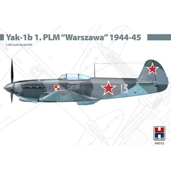 Plastikový model Hobby 2000 1/48 Yak-1b 1. PLM "Warszawa" 1944-45
