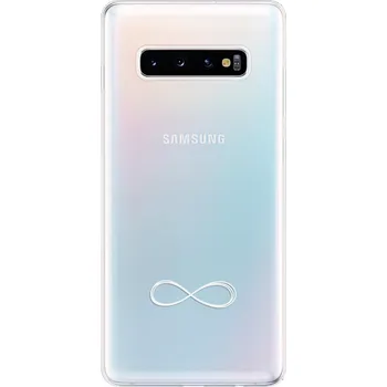 Odolné silikonové pouzdro iSaprio - čiré - Infinity - Samsung Galaxy S10+