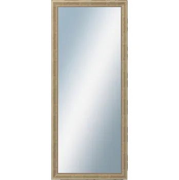 Zrcadlo DANTIK - Zarámované zrcadlo - rozměr s rámem cca 60x140 cm z lišty KŘÍDLO malé stříbrné patina (2775)