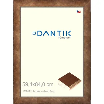 Rám na obraz DANTIK rámeček 59,4x84 | TOMAS bronz velká (Plexi Čiré) (Vyrobeno s láskou u nás v DANTIKU)