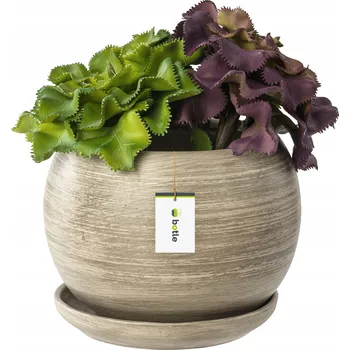 Květináč Keramický Květináč vícebarevný Botle 14 cm x 14 x 13 cm