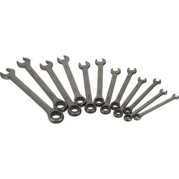 Nářadí pro automobil Sada ocko-plochých rácnových klícu Black Edition - 12 ks