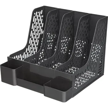 Kancelářské potřeby Comix Plastový stojan na katalogy, 4 moduly B2034 Barva: Černá