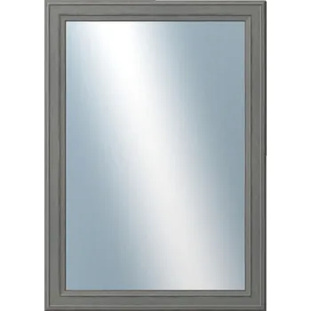 Zrcadlo DANTIK - Zarámované zrcadlo - rozměr s rámem cca 50x70 cm z lišty STEP tmavěšedá (3021)