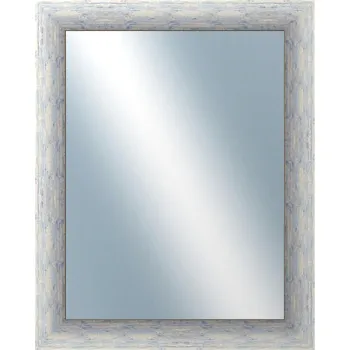 Zrcadlo DANTIK - Zarámované zrcadlo - rozměr s rámem cca 40x50 cm z lišty PAINT modrá velká (2963)