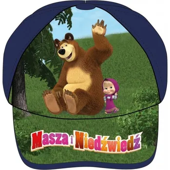 Kšiltovka DOVOZ EU CHLAPECKÁ KŠILTOVKA MÁŠA A MEDVĚD tmavě modrá Velikost: 54