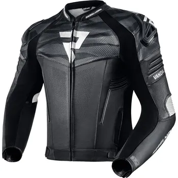 Moto bunda Kožená bunda REBELHORN Vandal Black / White - M