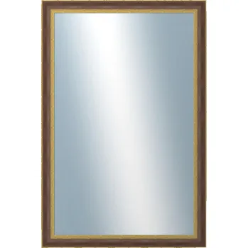 Koupelnový nábytek DANTIK - Zarámované zrcadlo - rozměr s rámem cca 80x120 cm z lišty ZVRATNÁ červenozlatá plast (3069)