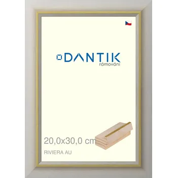 Rám na obraz DANTIK rámeček 20x30 | RIVIERA AU (Sklo Čiré) (Vyrobeno s láskou u nás v DANTIKU)