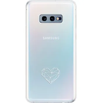 Odolné silikonové pouzdro iSaprio - čiré - Digital Love - Samsung Galaxy S10e