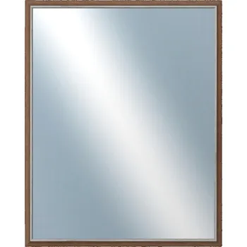 Zrcadlo DANTIK - Zarámované zrcadlo - rozměr s rámem cca 80x100 cm z lišty TAIGA hnědá (3107)