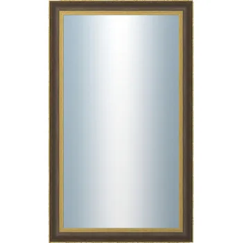 Koupelnový nábytek DANTIK - Zarámované zrcadlo - rozměr s rámem cca 60x100 cm z lišty ZVRATNÁ černozlatá plast (3071)