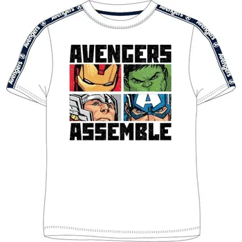 Chlapecké tričko CHLAPECKÉ TRIČKO MARVEL AVENGERS bílé Velikost: 128