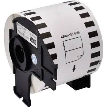 Kotouček do pokladny a tiskárny štítků Comix Brother DK-22223, 50mm x 30,48m, držák + role etiket
