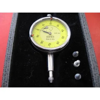 Číselníkový úchylkoměr 40/0,01 0-3 mm s ouškem CSN 251811 Somet